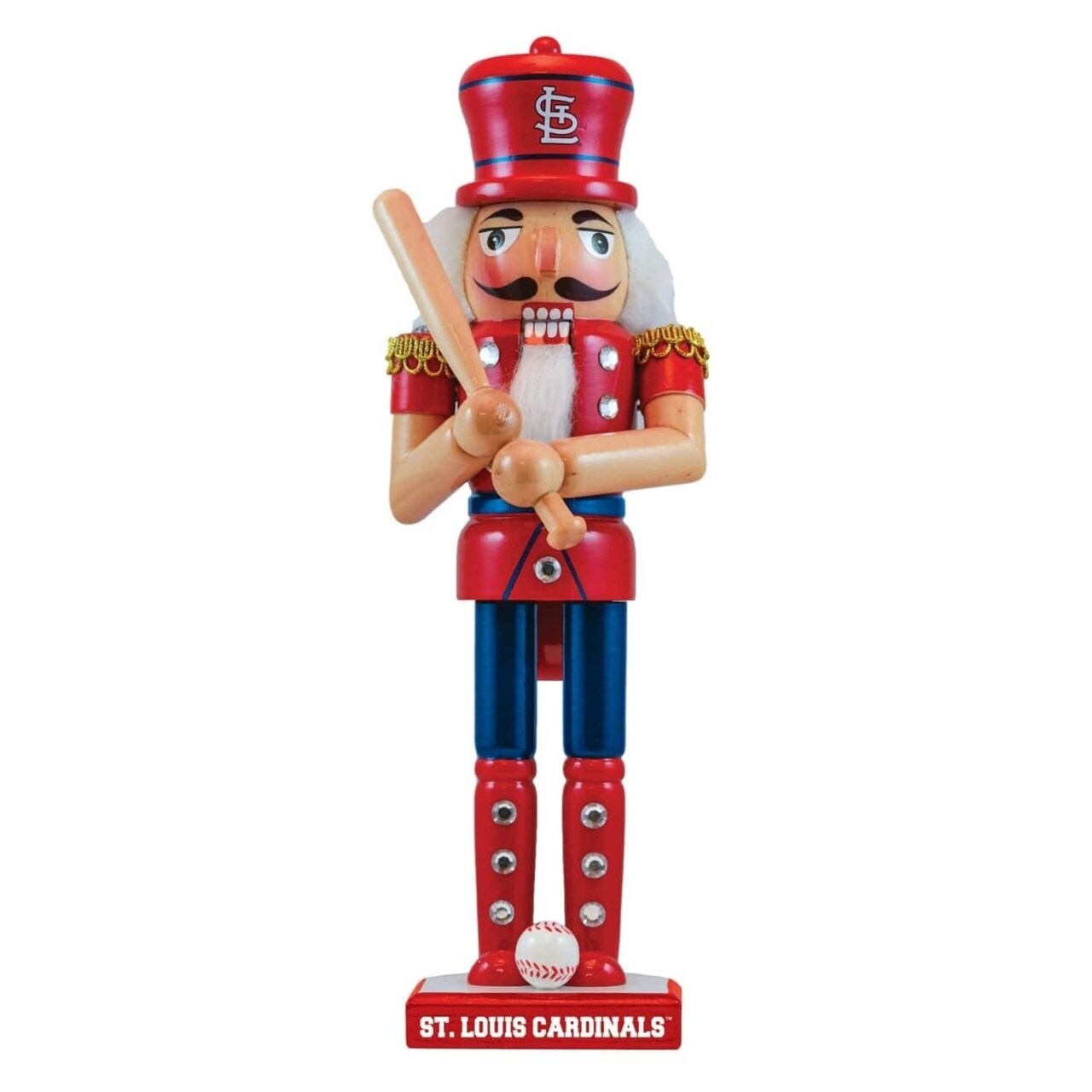 St. Louis Cardinals Nutcracker Wooden Mlb Collectible Team Decor Holiday Gift